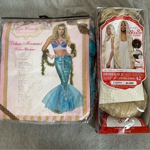 Mermaid costume and wig